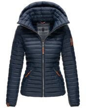 Marikoo Löwenbaby Damen Steppjacke Schoko Navy-Gr.S