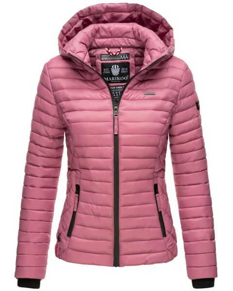 Marikoo Samtpfote leichte Damen Steppjacke Altrosa Größe S - Gr. 36