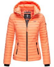 Marikoo Samtpfote lightweight ladies quilted jacket Hell Orange Größe XS - Gr. 34