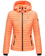 Marikoo Samtpfote lightweight ladies quilted jacket Hell Orange Größe XS - Gr. 34