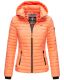 Marikoo Samtpfote lightweight ladies quilted jacket Hell Orange Größe XS - Gr. 34