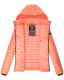 Marikoo Samtpfote lightweight ladies quilted jacket Hell Orange Größe XS - Gr. 34