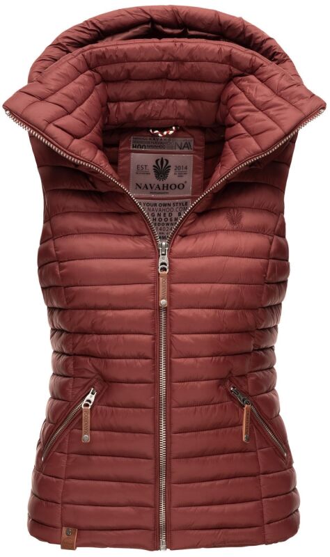 Navahoo Shadaa leichte Damen Stepp Weste Bordeaux Gr&ouml;&szlig;e XS - Gr. 34