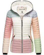 Navahoo Multikulti Mehrfarbige Übergangs Steppjacke B841 Pastell Größe S - Gr. 36