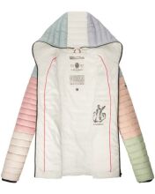 Navahoo Multikulti (multicolor) spring quilted jacket - Pastel-Gr.S