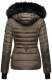 Navahoo Adele Ladies Winter Jacket Warm Lined Teddy Fur Quilted Winterjacket B361 Anthracite Size XS - Size 34