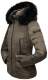 Navahoo Adele Ladies Winter Jacket Warm Lined Teddy Fur Quilted Winterjacket B361 Anthracite Size XS - Size 34
