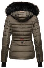 Navahoo Adele Ladies Winter Jacket Warm Lined Teddy Fur Quilted Winterjacket B361 Anthracite Size S - Size 36