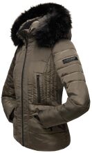 Navahoo Adele Ladies Winter Jacket Warm Lined Teddy Fur Quilted Winterjacket B361 Anthracite Size S - Size 36