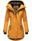 Navahoo Avrille Damen Parka Winterjacke mit Kapuze Gelb Größe S - Gr. 36