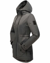 Navahoo Avrille Damen Parka Winterjacke mit Kapuze Anthrazit Größe S - Gr. 36