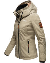 Marikoo Erdbeere Damen Übergangsjacke leicht gefüttert mit Kapuze Grau Größe XS - Gr. 34