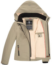 Marikoo Erdbeere Damen Übergangsjacke leicht gefüttert mit Kapuze Grau Größe XS - Gr. 34