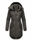 Marikoo Kamil Damen Parka Winterjacke mit Kapuze Anthrazit Größe XS - Gr. 34