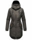 Marikoo Kamil Damen Parka Winterjacke mit Kapuze Anthrazit Größe XS - Gr. 34