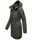 Marikoo Kamil Damen Parka Winterjacke mit Kapuze Anthrazit Größe XS - Gr. 34