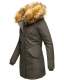Marikoo Karmaa-Princess ladies parka winter jacket with fur collar Anthrazit-Gr.XS