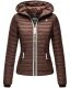 Navahoo Kimuk Princess Ladies Quilted Jacket B811 Chocolate Size XS - Size 34