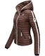 Navahoo Kimuk Princess Ladies Quilted Jacket B811 Chocolate Size XS - Size 34