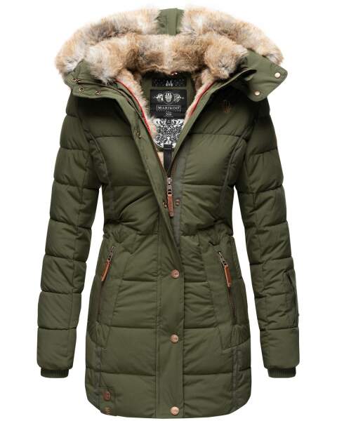 Marikoo Lieblings Jacket Ladies Winterjacket B817 Olive Size XL - Size 42