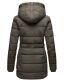 Marikoo warme Damen Steppmantel Winterjacke mit Kapuze Anthrazit Größe XS - Gr. 34