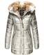 Marikoo Lieblings Jacket Ladies Winterjacket B817 Silver Size M - Size 38
