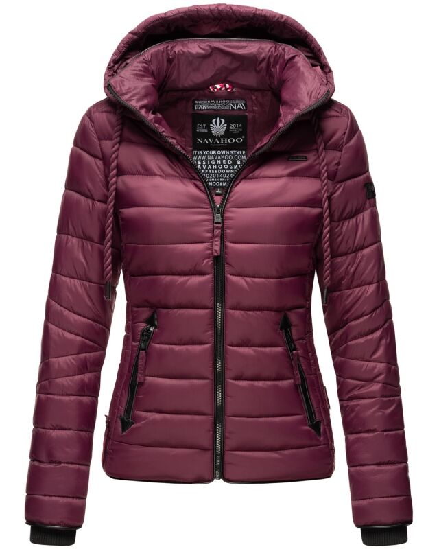 Navahoo Lulana Damen Steppjacke &Uuml;bergangsjacke Weinrot Gr&ouml;&szlig;e XS - Gr. 34