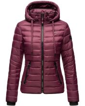 Navahoo Lulana Damen Steppjacke &Uuml;bergangsjacke Weinrot Gr&ouml;&szlig;e XS - Gr. 34