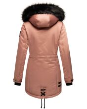 Navahoo Luluna Princess warme Damen Winterjacke mit Kunstfell Terrakotta Größe S - Gr. 36