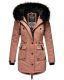 Navahoo Luluna Princess warme Damen Winterjacke mit Kunstfell Terrakotta Größe S - Gr. 36