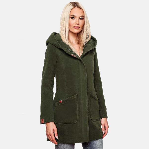 Marikoo Maikoo Damen Trenchcoat Wintermantel Forest Green Größe XS - Gr. 34