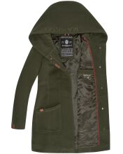 Marikoo Maikoo Damen Trenchcoat Wintermantel Forest Green Größe S - Gr. 36