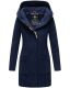 Marikoo Maikoo Damen Trenchcoat Wintermantel Navy Größe M - Gr. 38