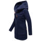 Marikoo Maikoo Damen Trenchcoat Wintermantel Navy Größe M - Gr. 38