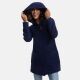 Marikoo Maikoo Damen Trenchcoat Wintermantel Navy Größe L - Gr. 40
