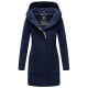 Marikoo Maikoo Damen Trenchcoat Wintermantel Navy Größe L - Gr. 40