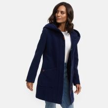 Marikoo Maikoo Damen Trenchcoat Wintermantel Navy Gr&ouml;&szlig;e XL - Gr. 42