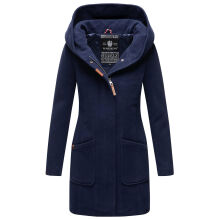 Marikoo Maikoo Damen Trenchcoat Wintermantel Navy Gr&ouml;&szlig;e XL - Gr. 42
