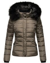 Navahoo Miamor ladies winter quilted jacket with teddy fur - Anthracite-Gr.S