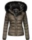 Navahoo Miamor Damen Winter Steppjacke gefüttert mit Teddyfell Anthrazit Größe S - Gr. 36