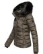 Navahoo Miamor ladies winter quilted jacket with teddy fur - Anthracite-Gr.S