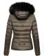 Navahoo Miamor ladies winter quilted jacket with teddy fur - Anthracite-Gr.S