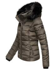 Navahoo Miamor ladies winter quilted jacket with teddy fur - Anthracite-Gr.M