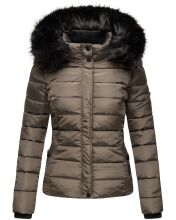 Navahoo Miamor Damen Winter Steppjacke gef&uuml;ttert mit Teddyfell Anthrazit Gr&ouml;&szlig;e XXL - Gr. 44