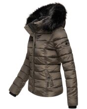 Navahoo Miamor Damen Winter Steppjacke gef&uuml;ttert mit Teddyfell Anthrazit Gr&ouml;&szlig;e XXL - Gr. 44