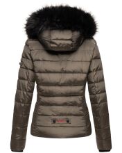 Navahoo Miamor Damen Winter Steppjacke gef&uuml;ttert mit Teddyfell Anthrazit Gr&ouml;&szlig;e XXL - Gr. 44