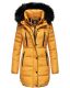 Marikoo Moonshine warme Damen Parka Winterjacke gesteppt Gelb Größe XS - Gr. 34