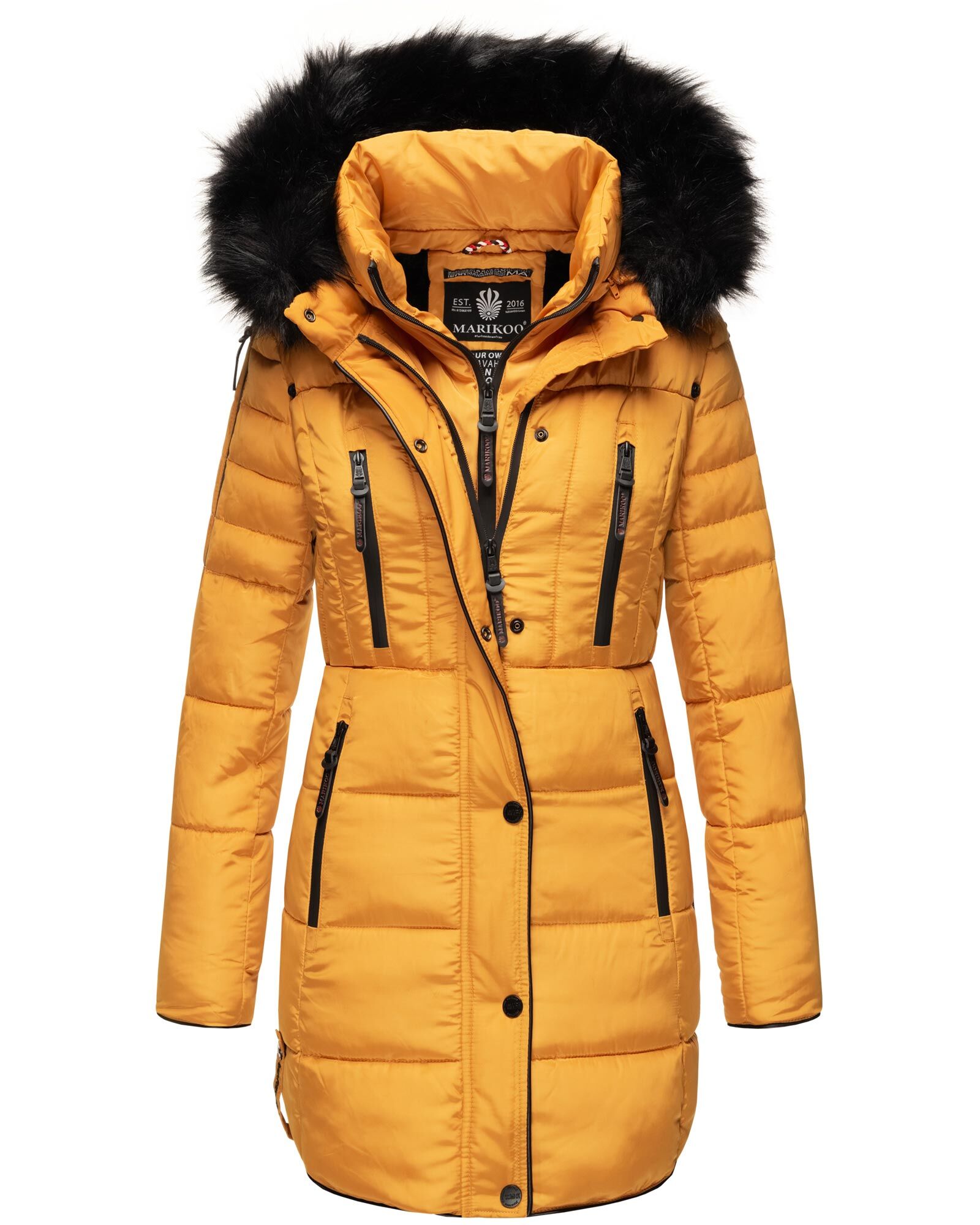 Winterjacke Damen Gelb