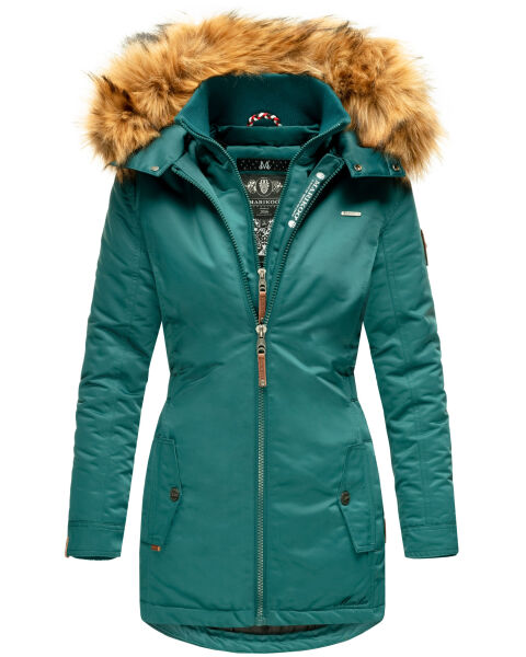 Marikoo Ladies WinterCoat Sanakoo B825 Ocean Green Size XS - Size 34