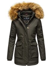 Navahoo Schneeengel-Princess Damen Parka Winterjacke mit KapuzeAnthrazit Gr&ouml;&szlig;e XS - Gr. 34